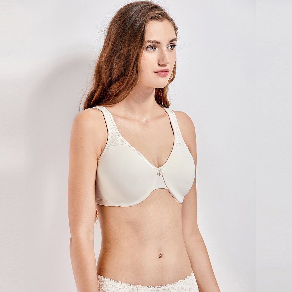 Seamless Full Coverage Underwire Minimizer Bra