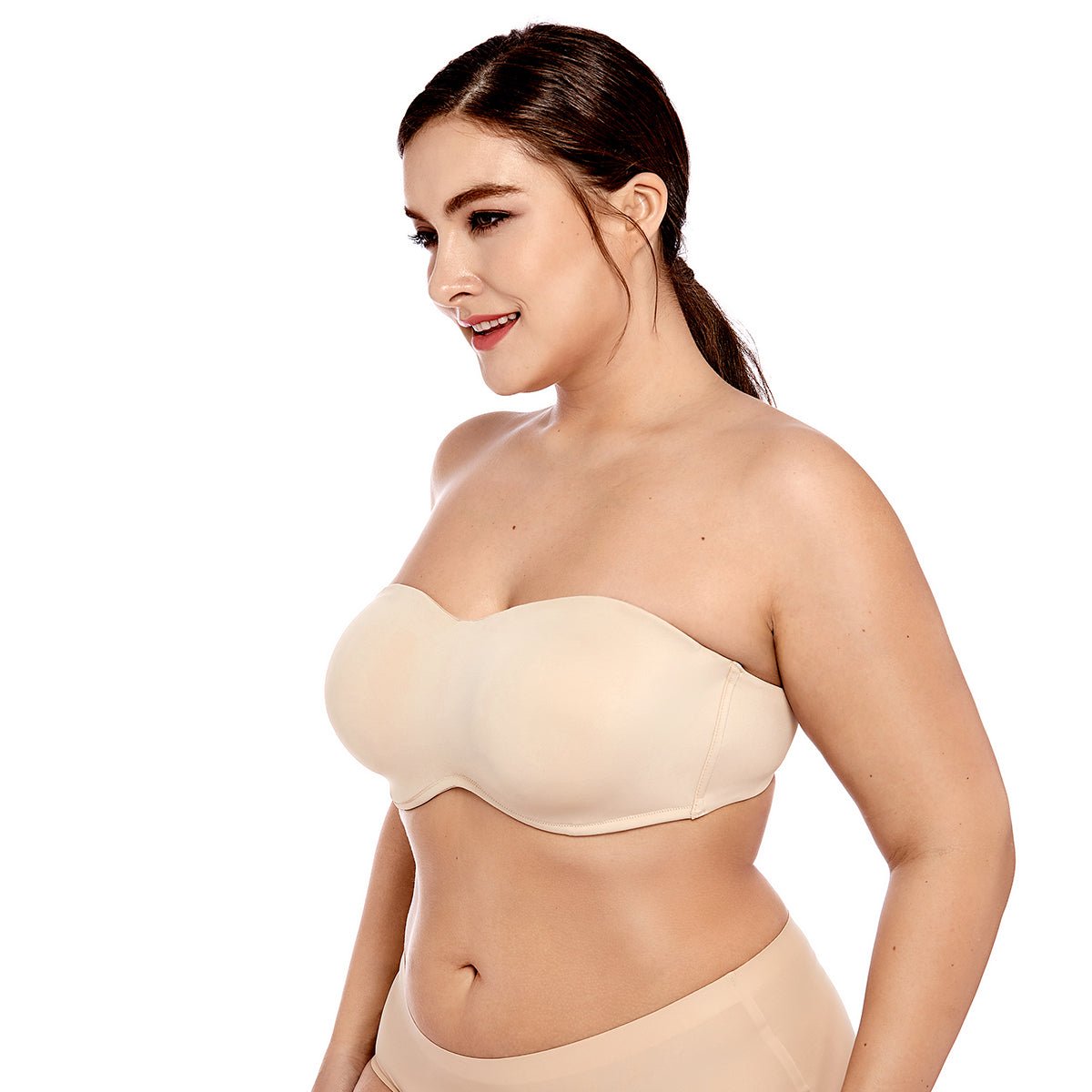 Seamless Minimizer Strapless Underwire Bra