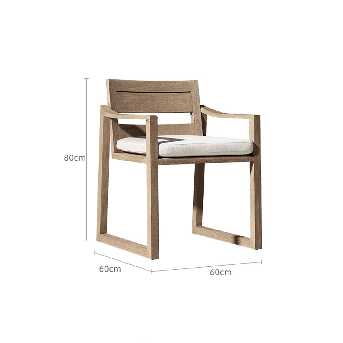 Sebastian Outdoor Patio Armchair - 0cm