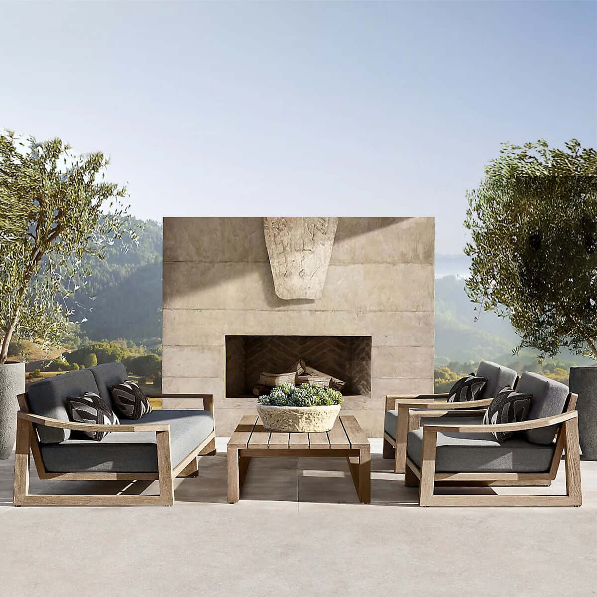 sebastian resort teak sofa all charcoal 1