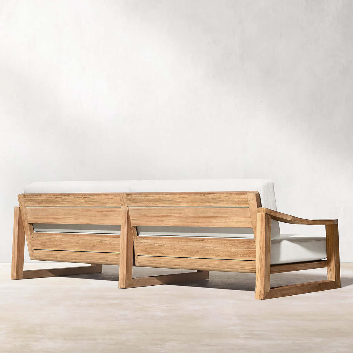 sebastian resort teak sofa four seater natural 2