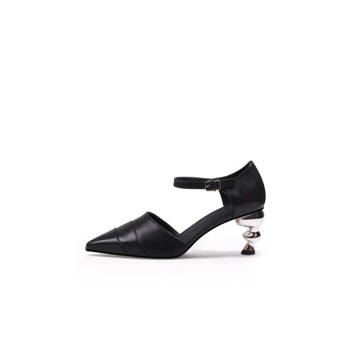 sexy slingback kitten heels all black 1