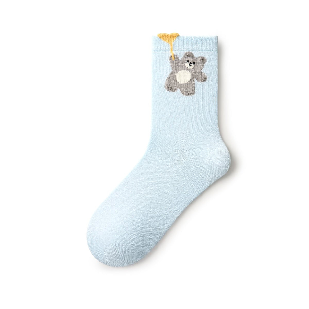 Shake Your Tail 3D Cuff Kawaii Mid - Calf Socks – Women's Pastel 5 - Pair All - Season Set
