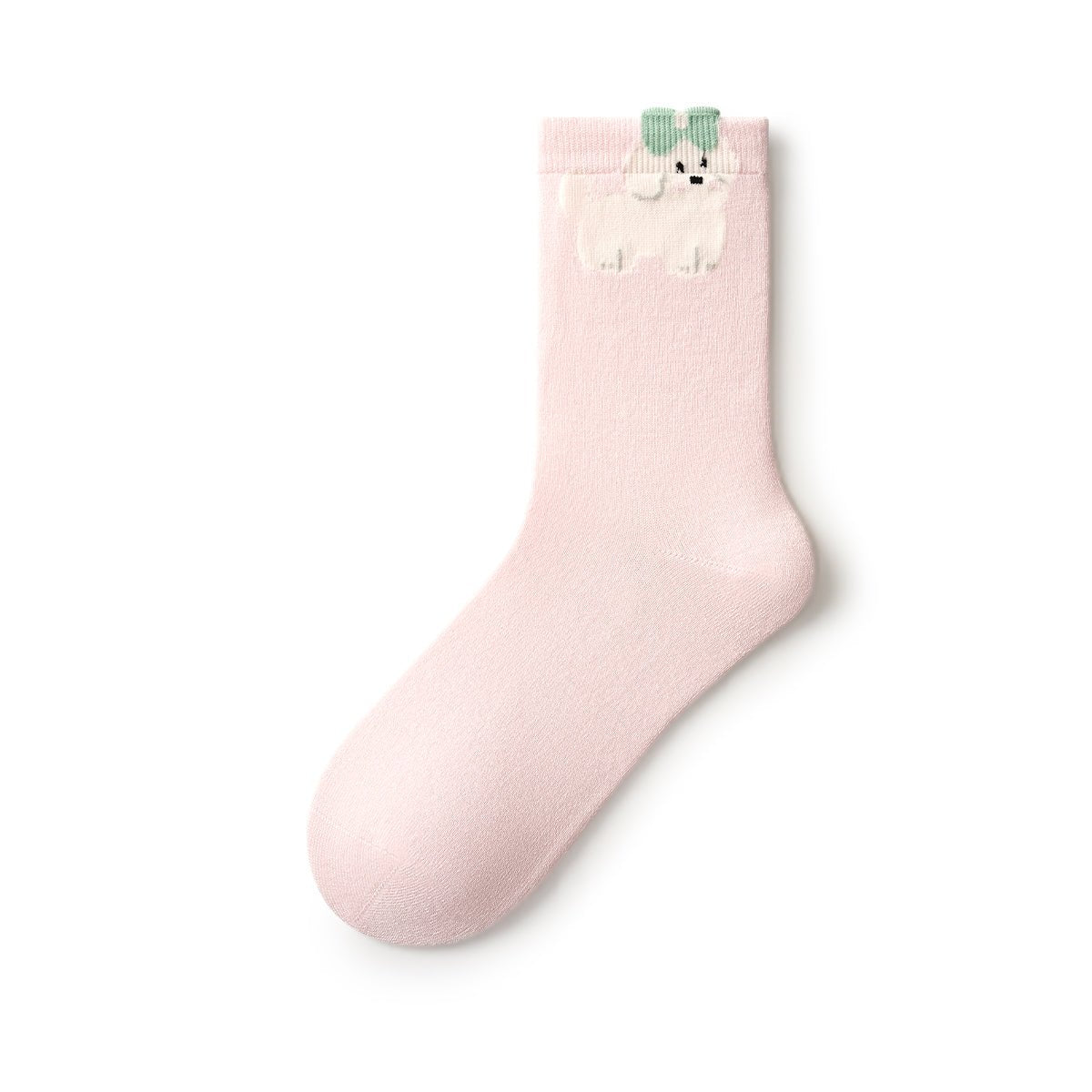 Shake Your Tail 3D Cuff Kawaii Mid - Calf Socks – Women's Pastel 5 - Pair All - Season Set