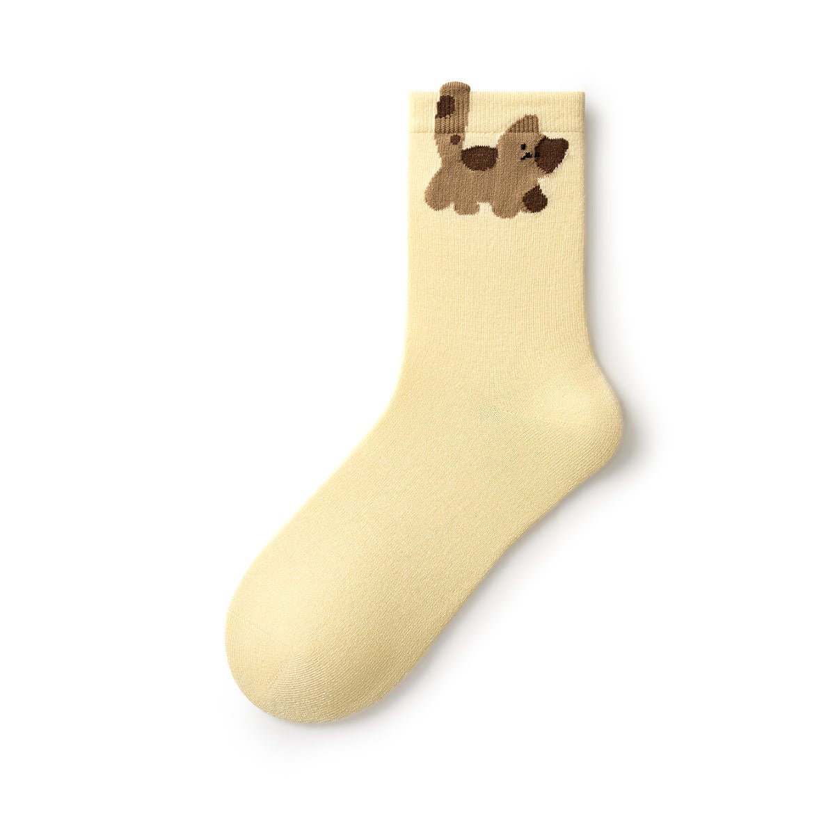 Shake Your Tail 3D Cuff Kawaii Mid - Calf Socks – Women's Pastel 5 - Pair All - Season Set