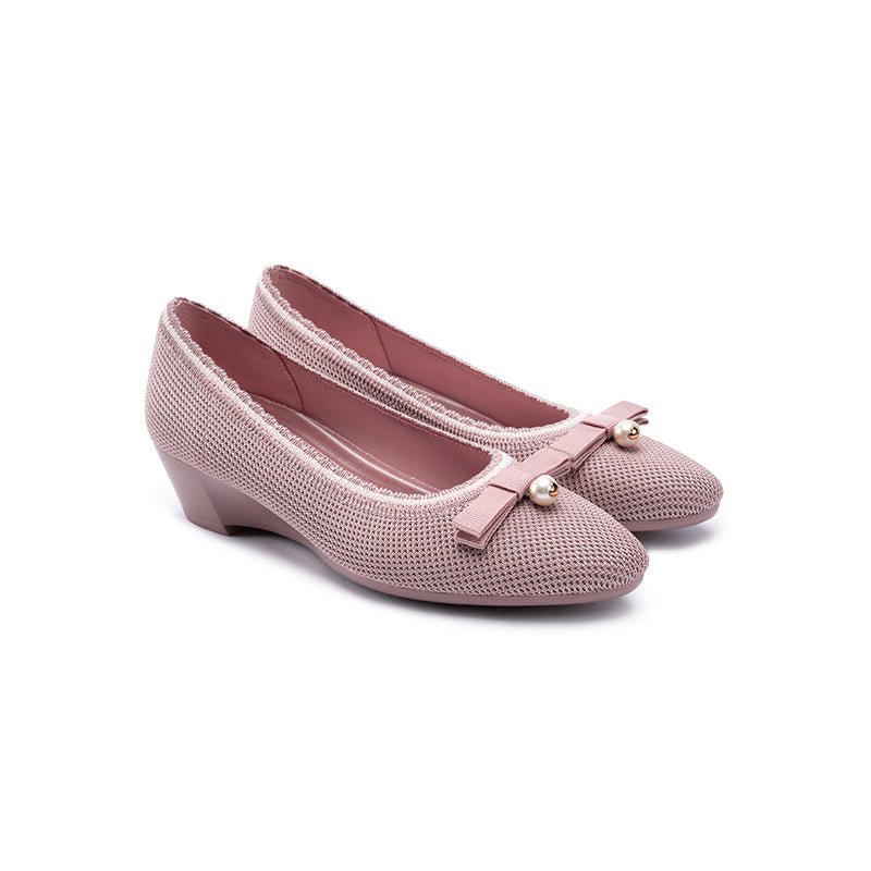 Shallow Wedge Comfortable Soft Sole Work Shoes - 0cm