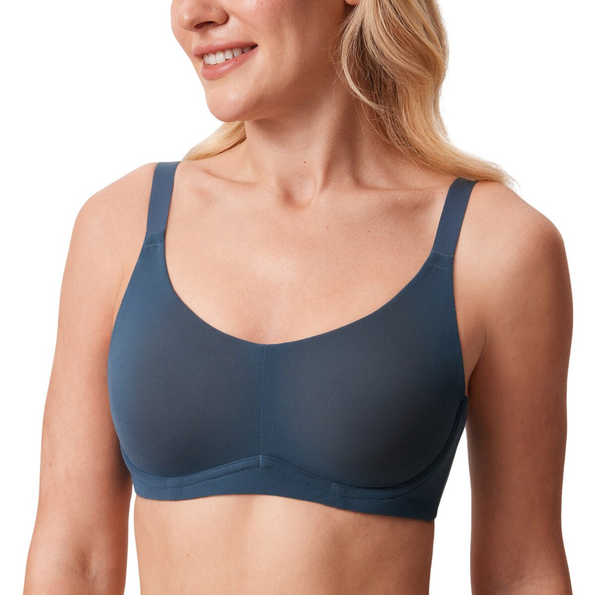 Sheer Double - Layer Mesh Full Coverage Underwire Support Bra