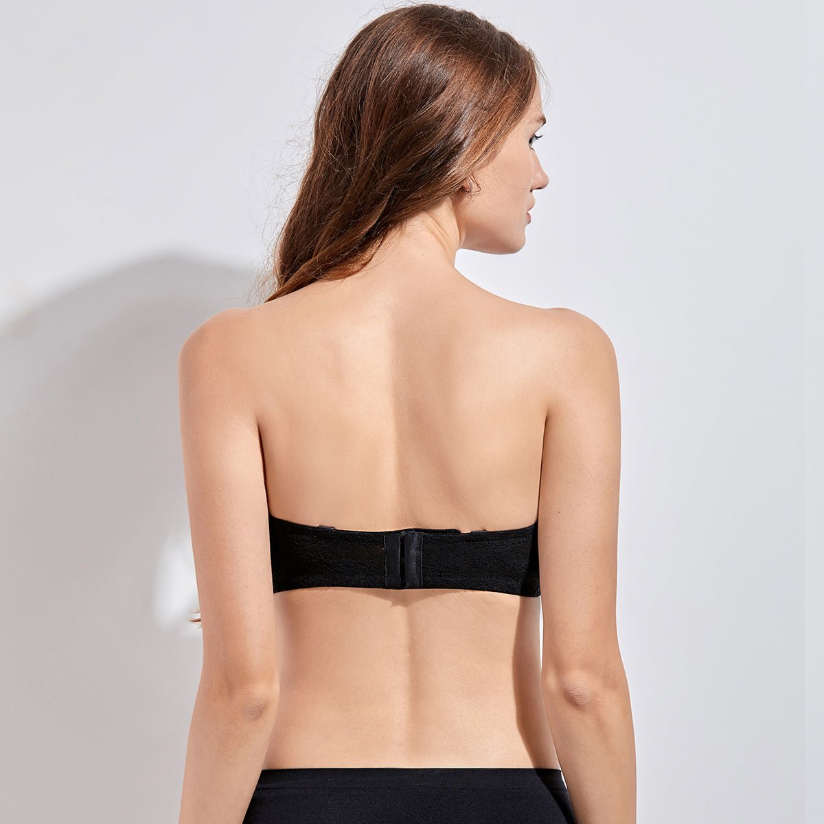 Sheer Lace Strapless Multiway Support Underwire Bra