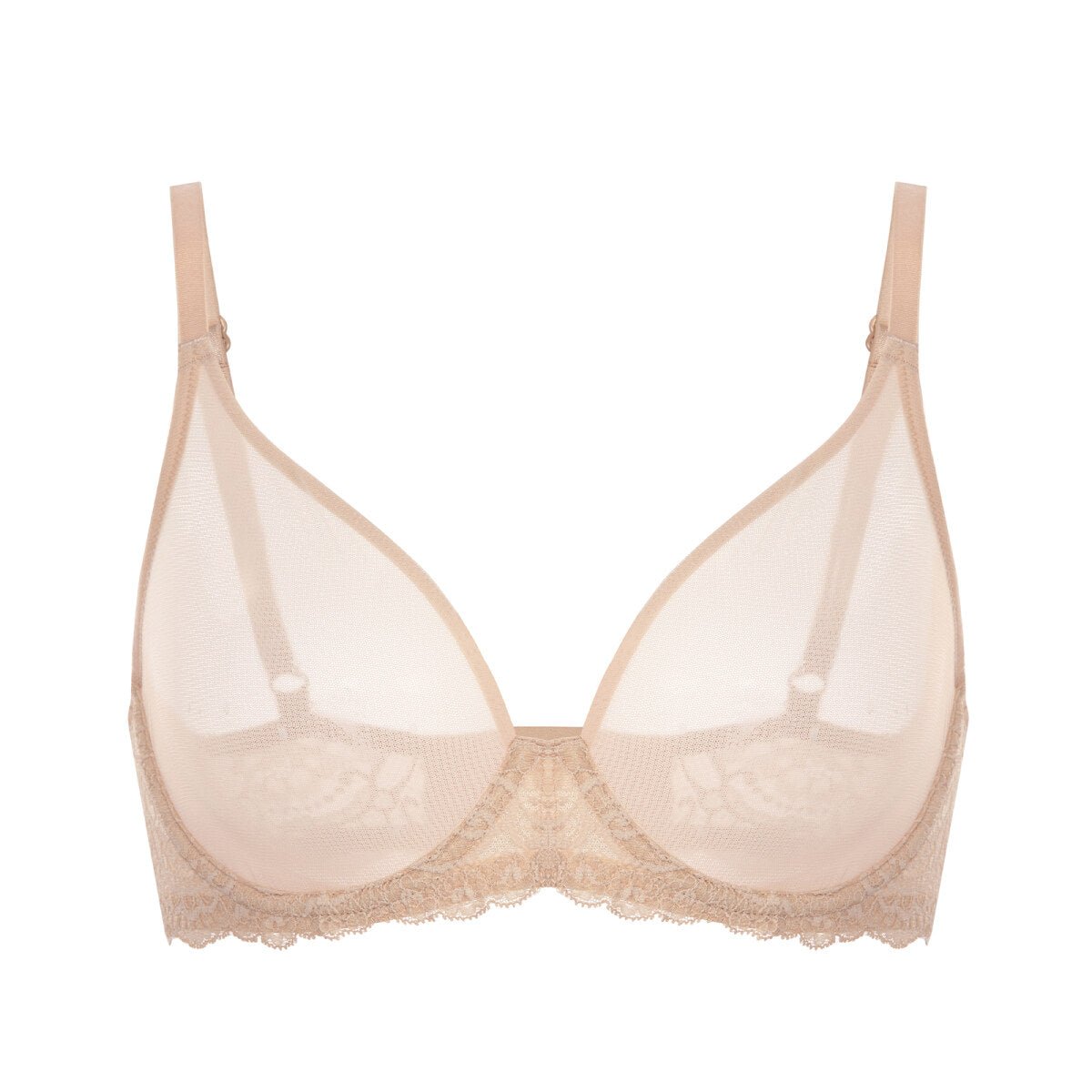 Sheer Mesh Full Coverage Underwire Bra - 0cm