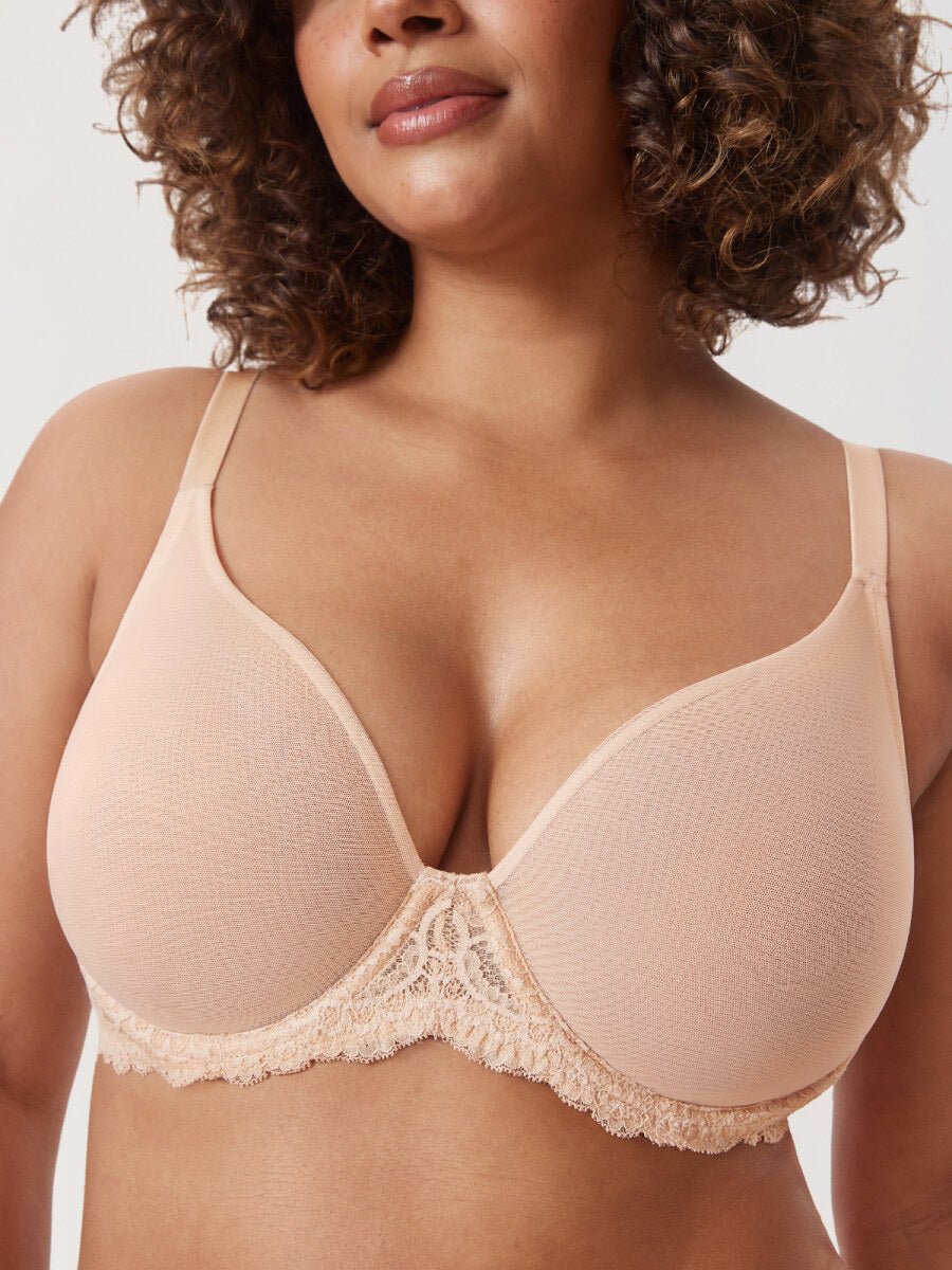 Sheer Mesh Full Coverage Underwire Bra - 0cm