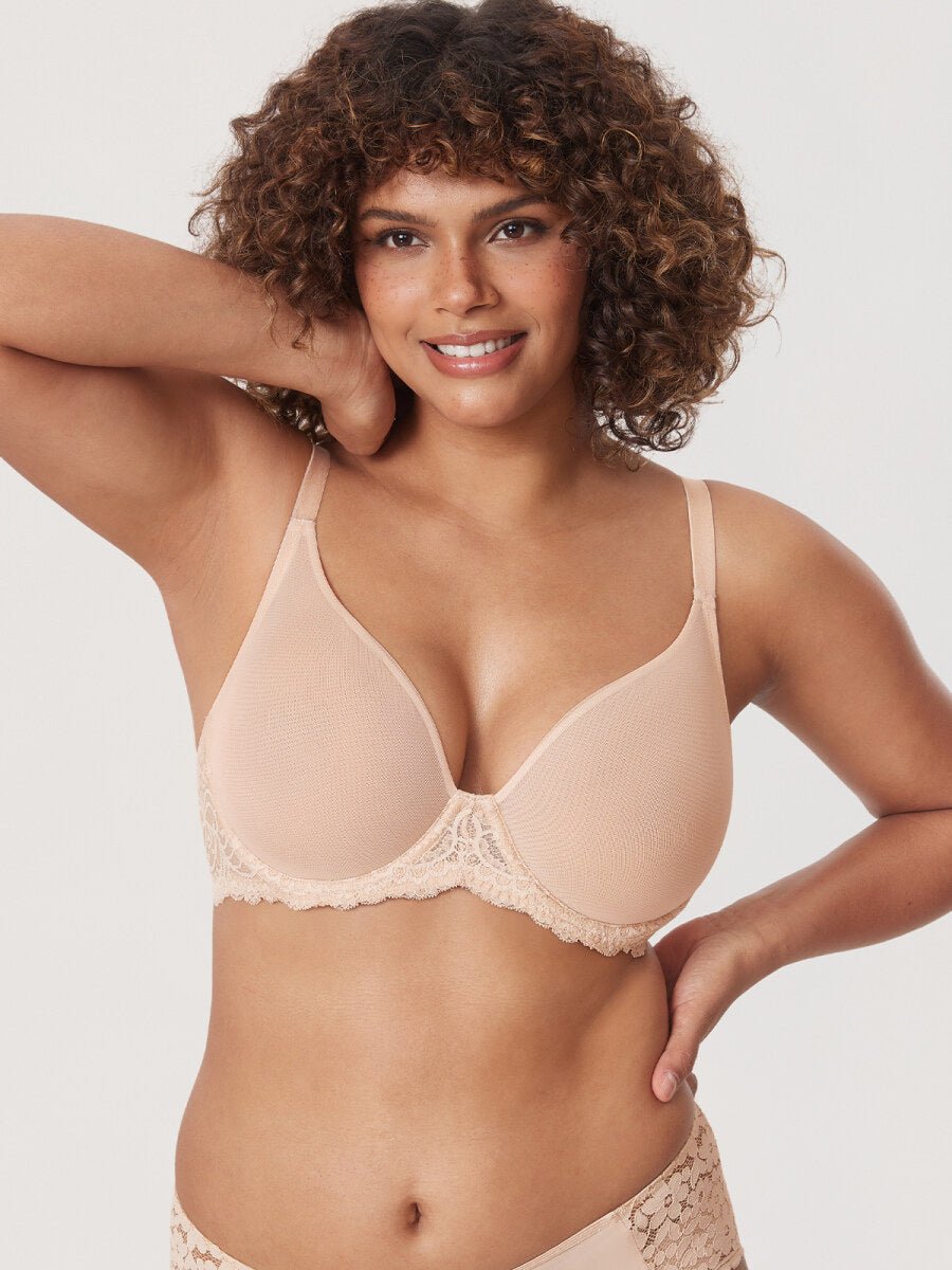 Sheer Mesh Full Coverage Underwire Bra - 0cm