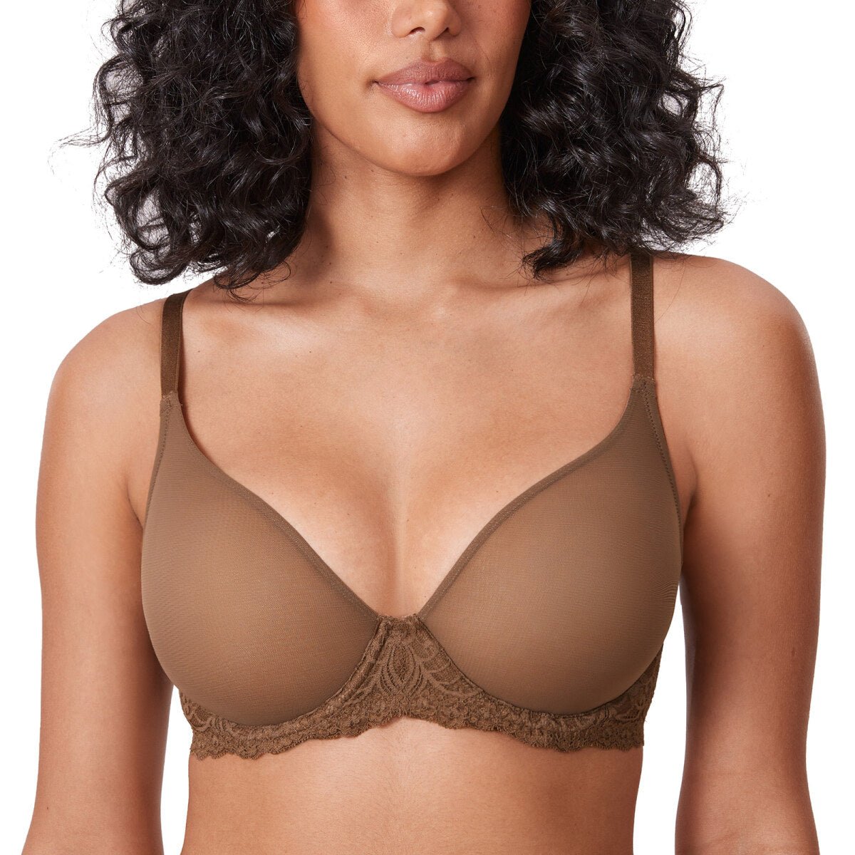Sheer Mesh Full Coverage Underwire Bra - 0cm