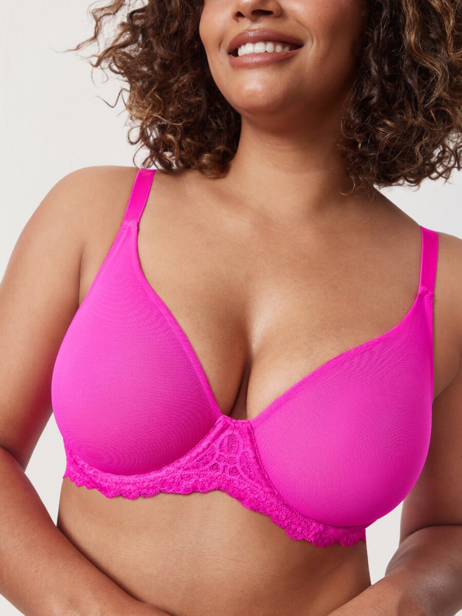 Sheer Mesh Full Coverage Underwire Bra - 0cm