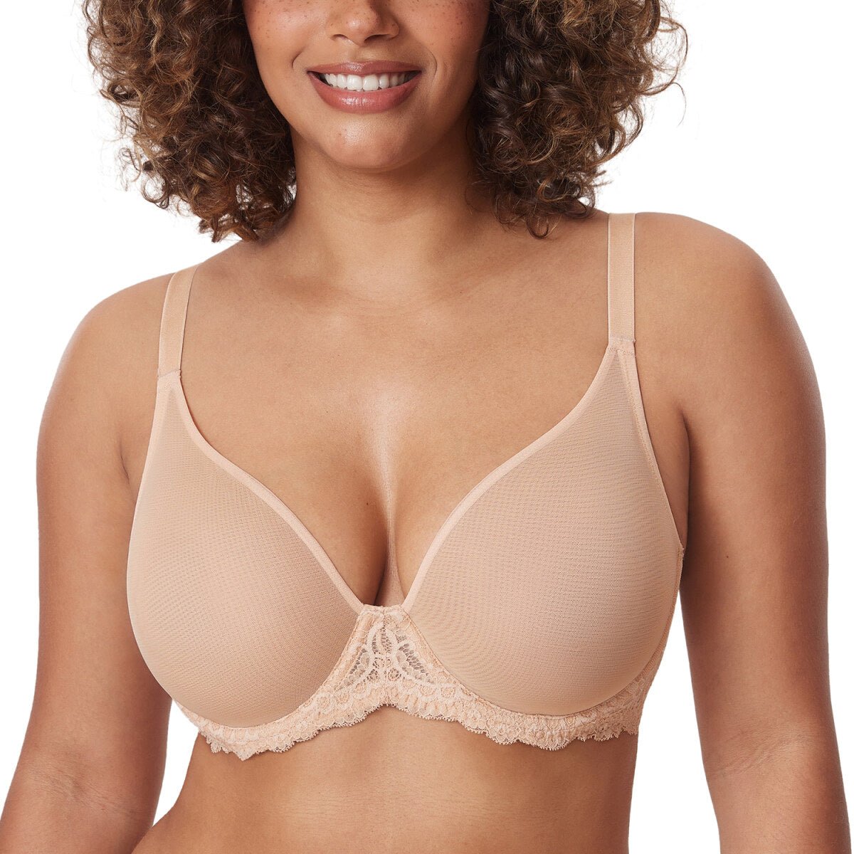 Sheer Mesh Full Coverage Underwire Bra