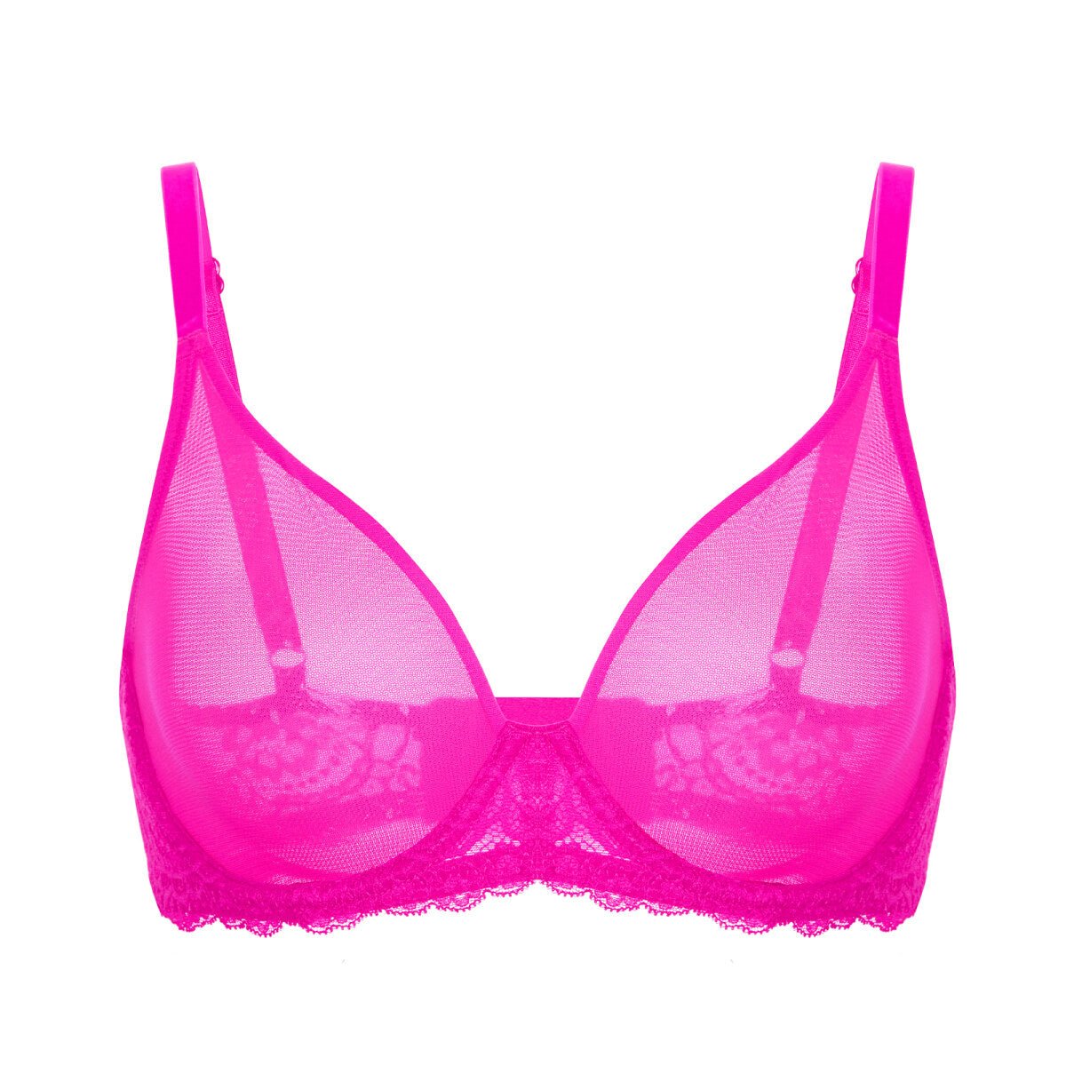 Sheer Mesh Full Coverage Underwire Bra
