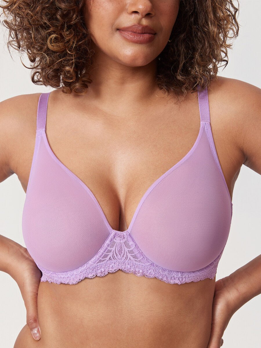 Sheer Mesh Full Coverage Underwire Bra