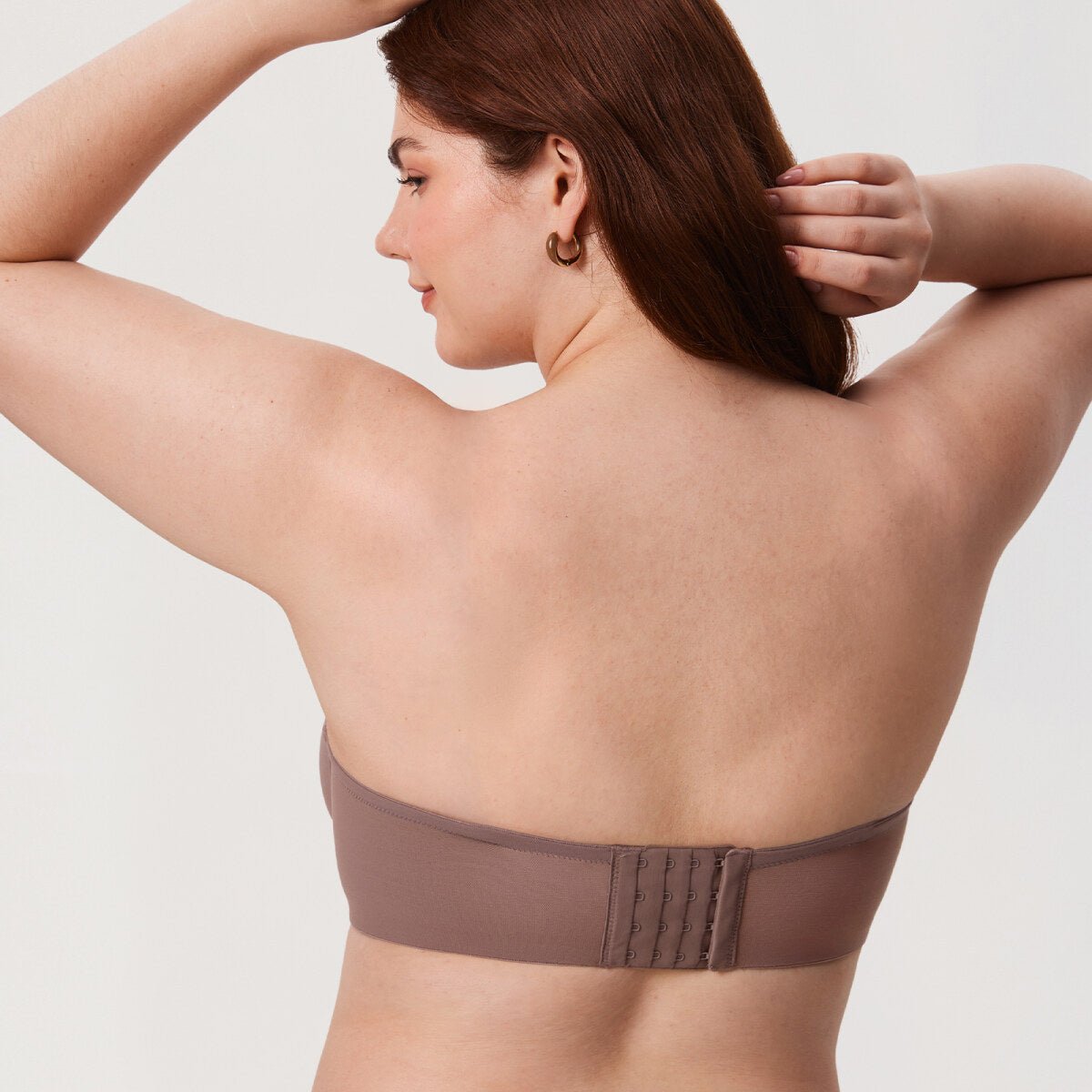 Sheer Mesh Strapless Underwire Bra