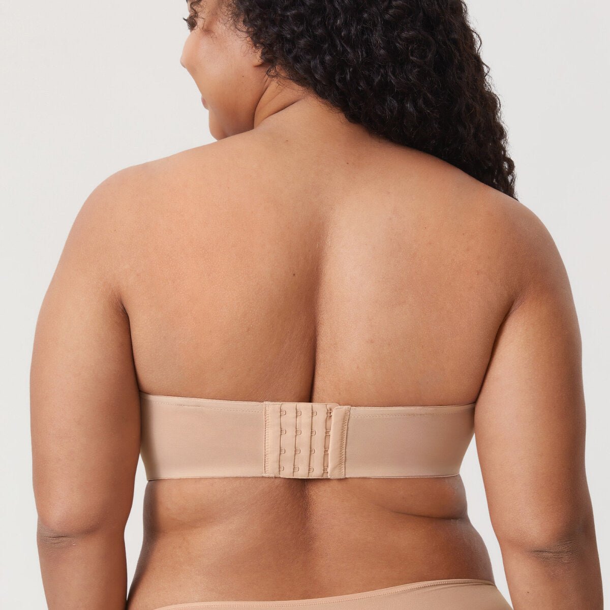 Sheer Mesh Strapless Underwire Bra