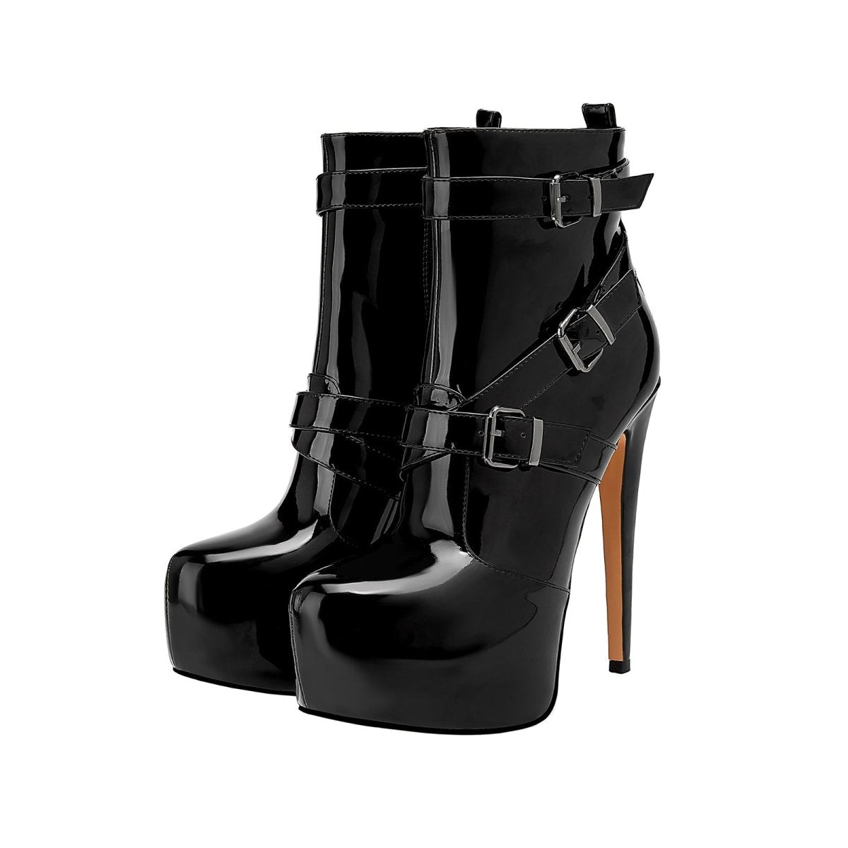shiny - black - leather - buckle - vinyl - ankle - boots_all_black_4.jpg