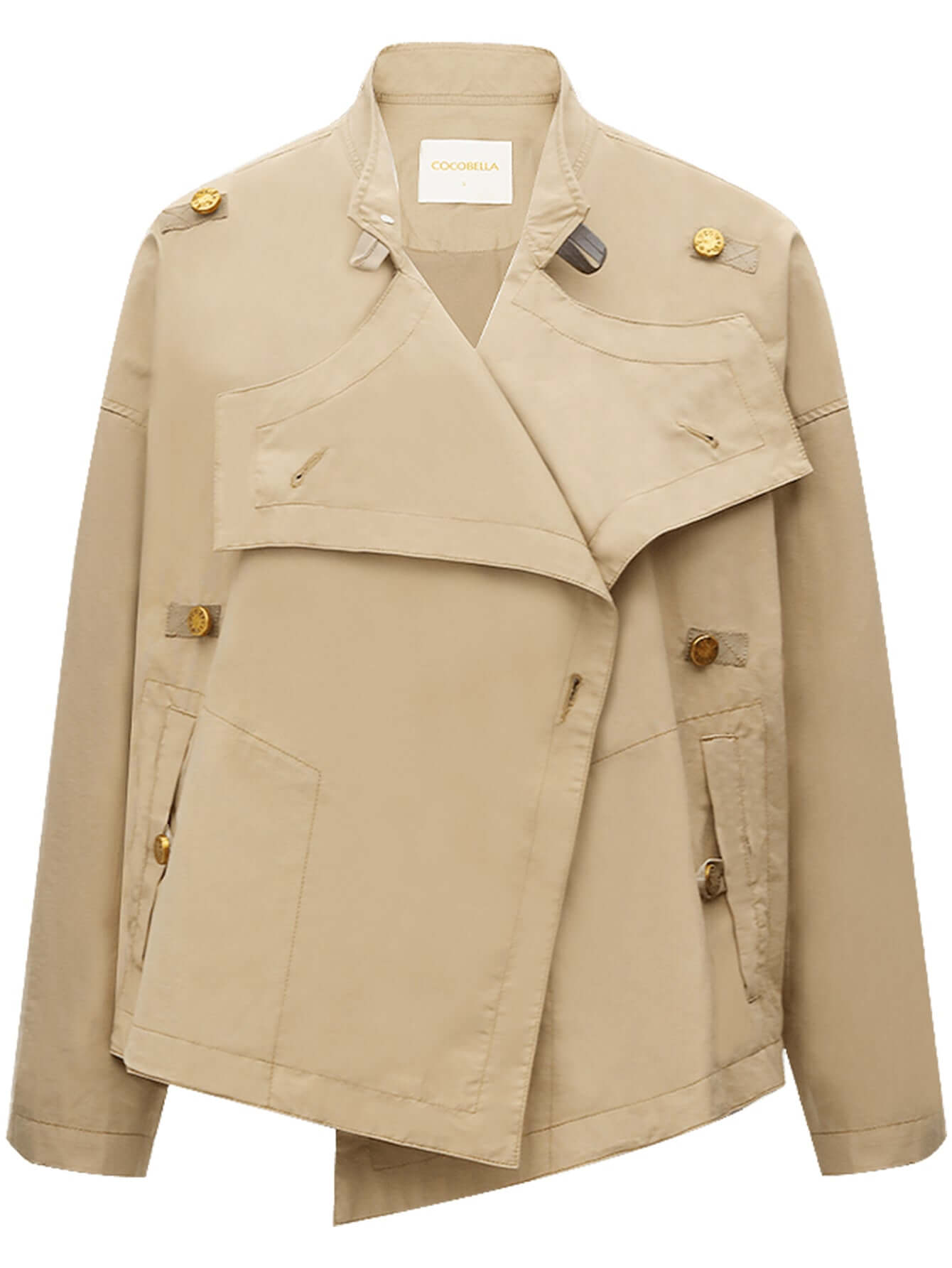 short khaki trench coat all khaki 4
