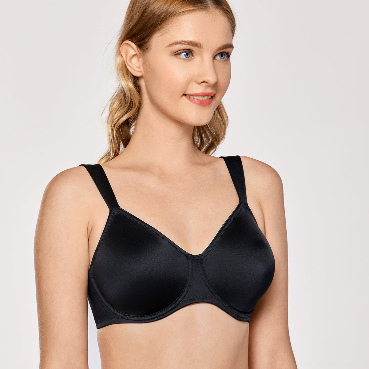 Side Boning Minimizer Full Coverage Underwire Bra (Non - Padded Support)