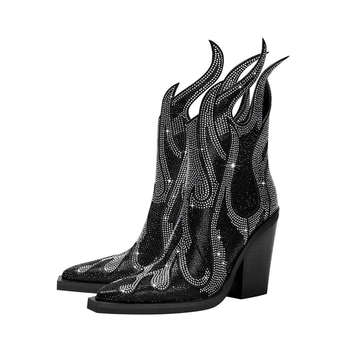 silver - embellished - flame - black - ankle - boots_all_black_4.jpg