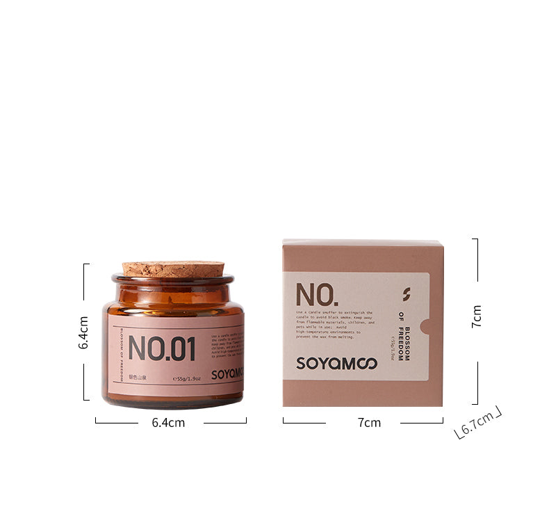 Silver Mountain Spring Apothecary Glass Jar Candle