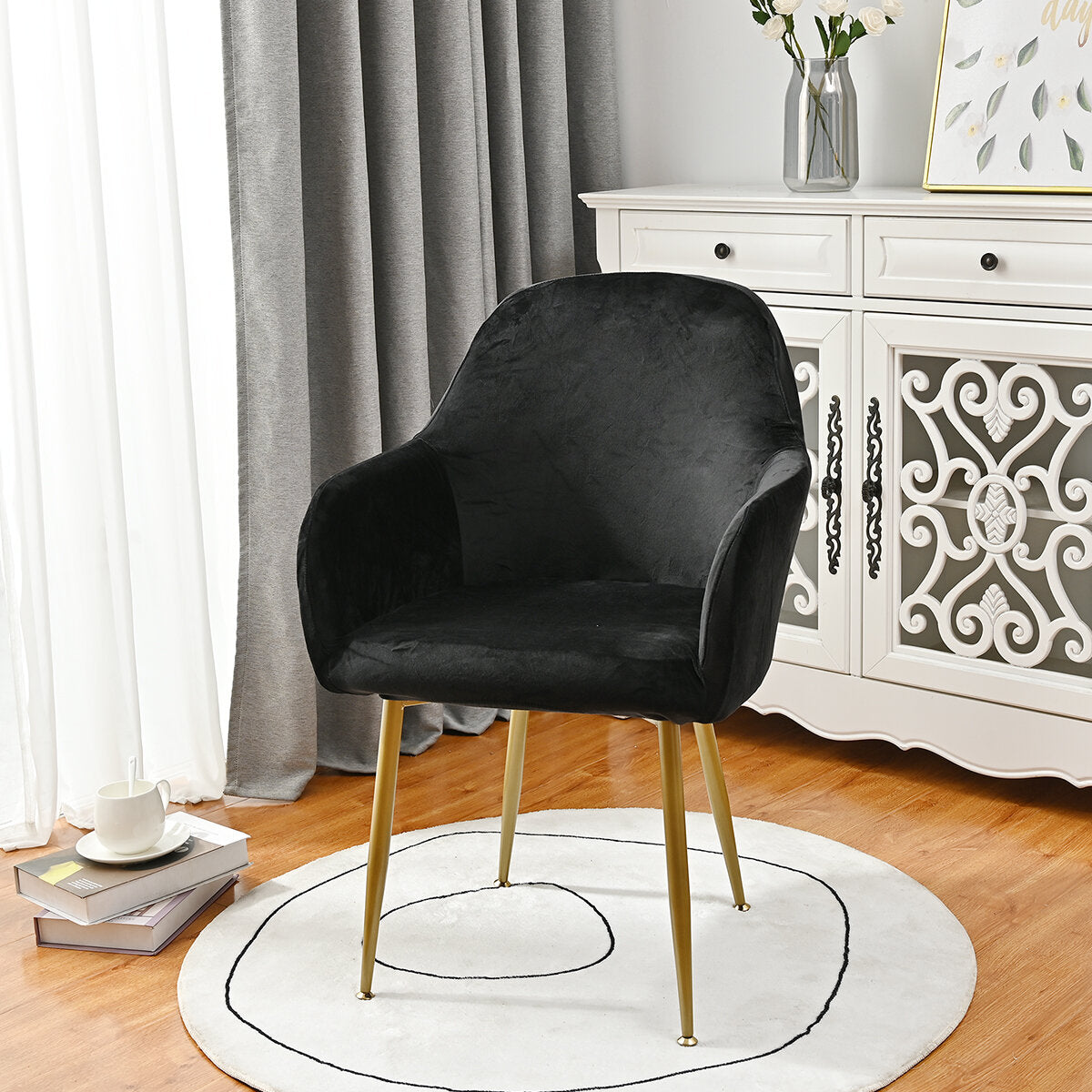 Silverfox Velvet Stretch Curved Chair Slipcover – Elastic Armchair Cover