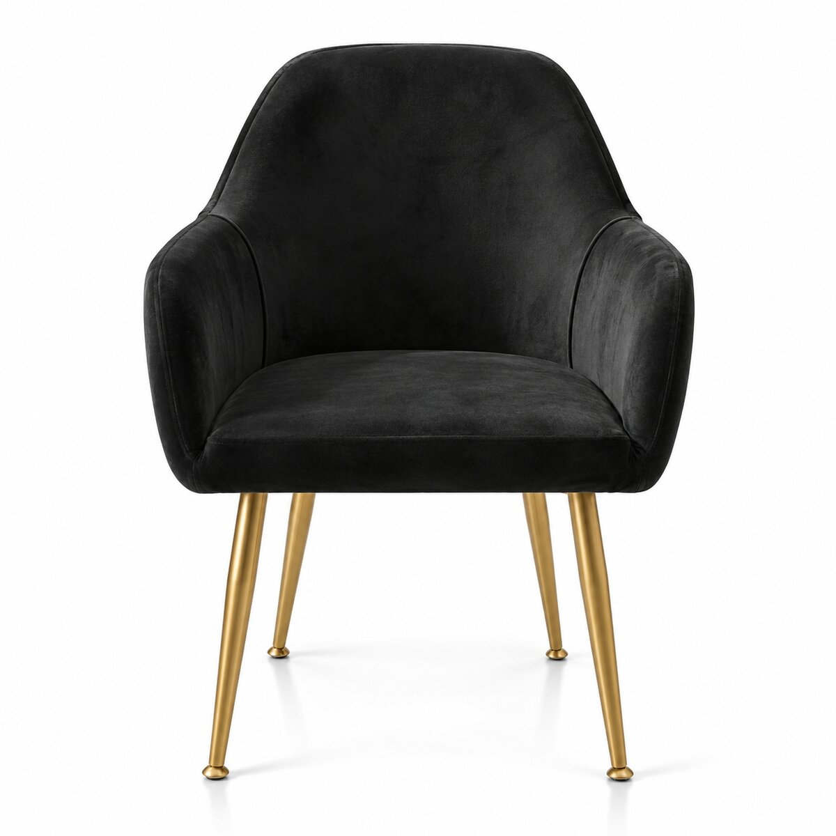 Silverfox Velvet Stretch Curved Chair Slipcover – Elastic Armchair Cover