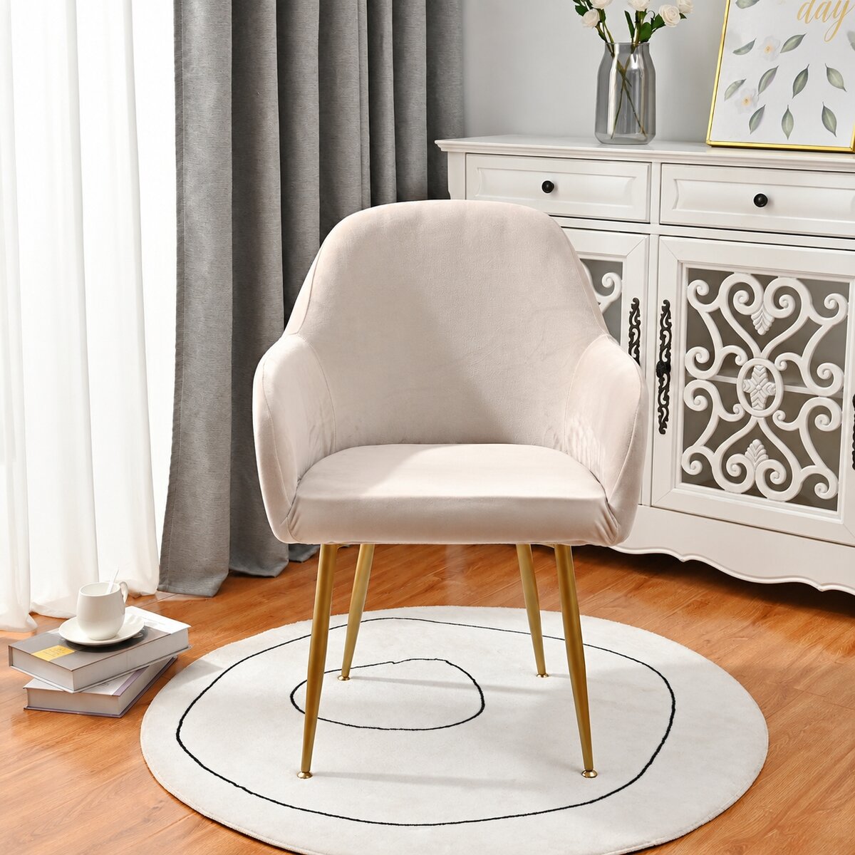 Silverfox Velvet Stretch Curved Chair Slipcover – Elastic Armchair Cover