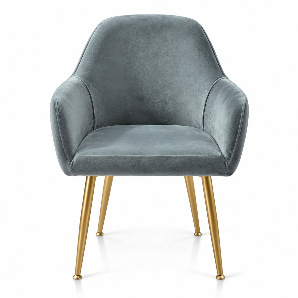 Silverfox Velvet Stretch Curved Chair Slipcover – Elastic Armchair Cover