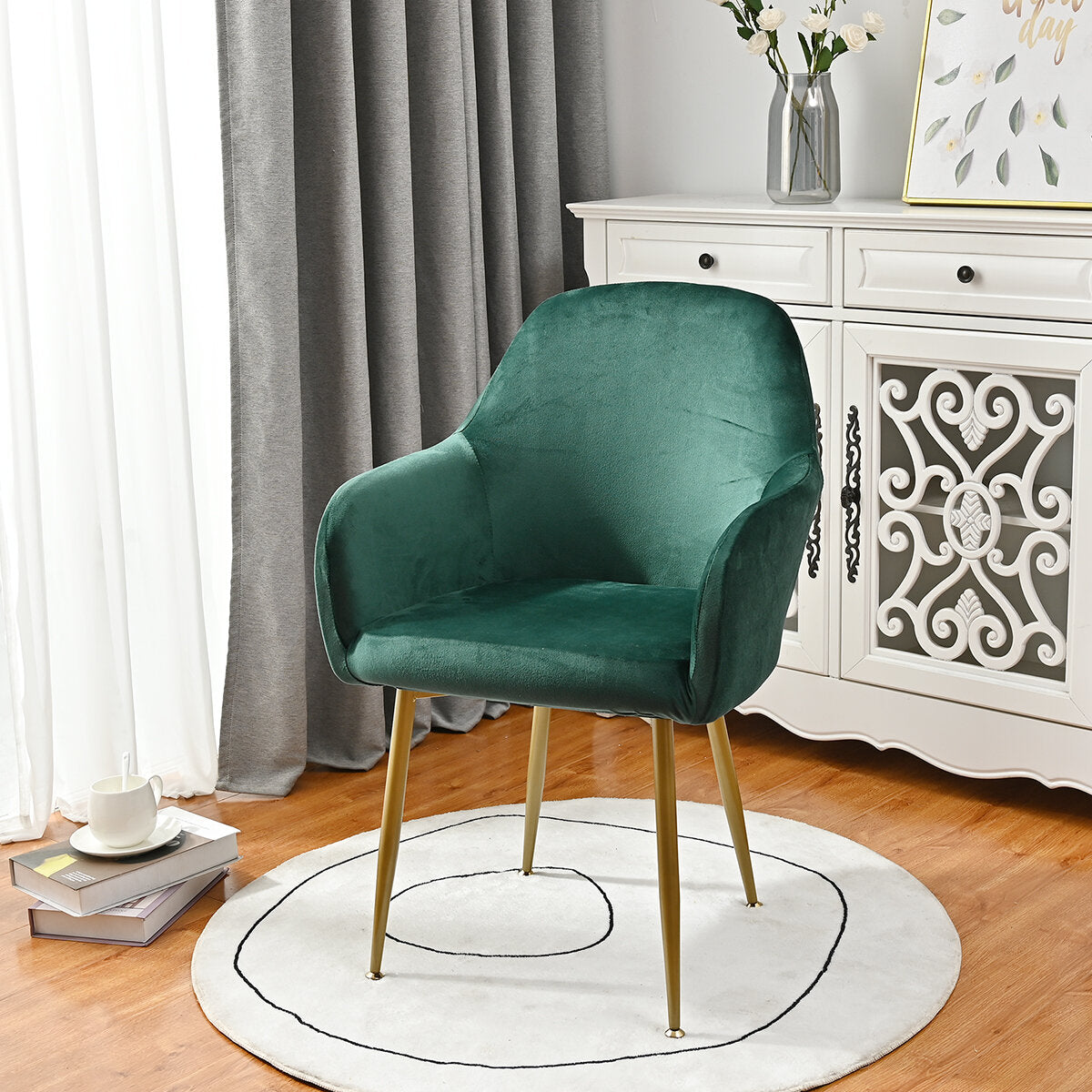 Silverfox Velvet Stretch Curved Chair Slipcover – Elastic Armchair Cover