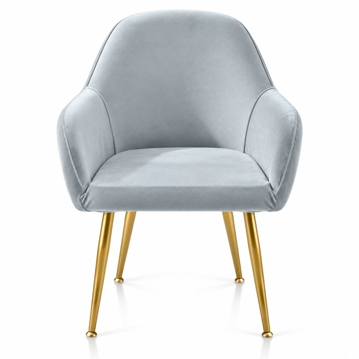 Silverfox Velvet Stretch Curved Chair Slipcover – Elastic Armchair Cover