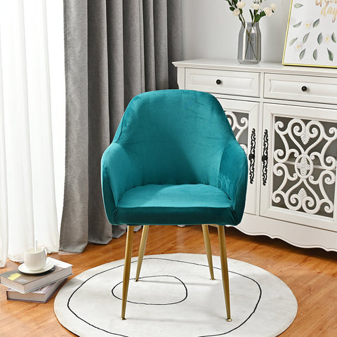 Silverfox Velvet Stretch Curved Chair Slipcover – Elastic Armchair Cover
