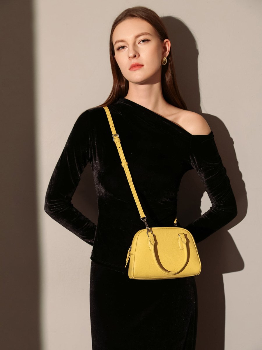 Simple Leather Bowling Bag - 0cm