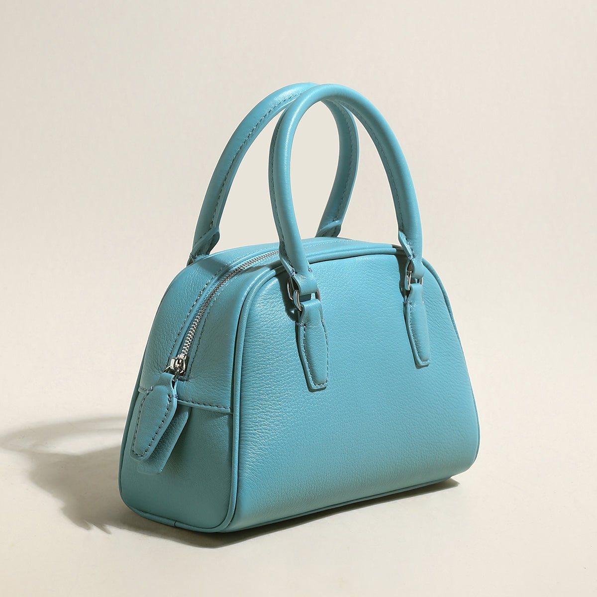 Simple Leather Bowling Bag - 0cm