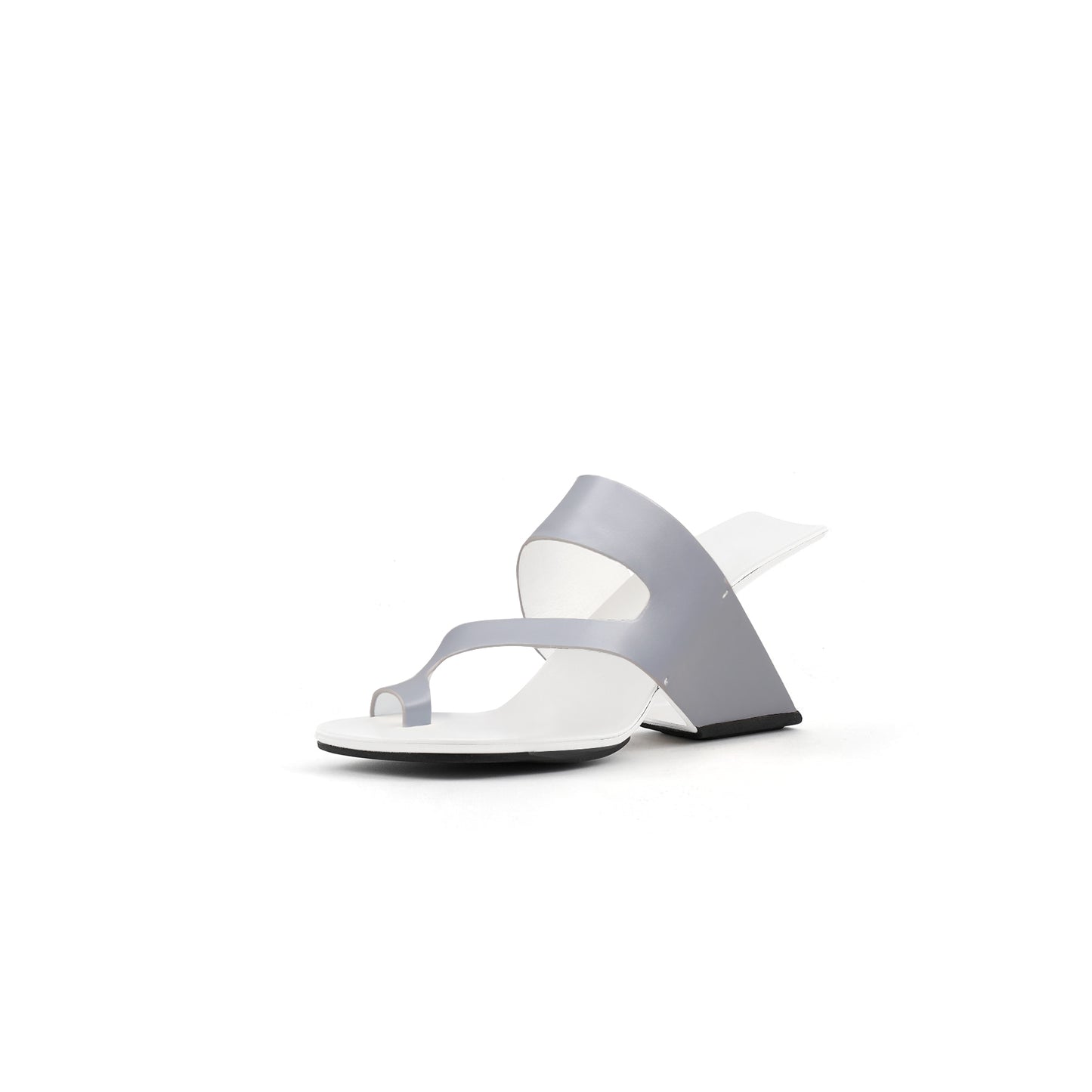 single toe loop strap sandals all grey 2