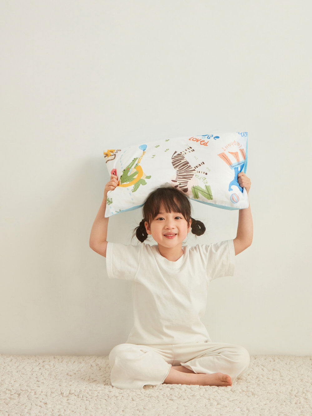 Skin Friendly Pure Cotton Kids Pillowcase Set