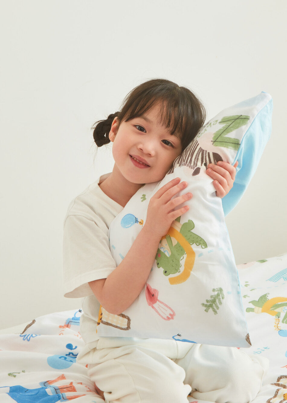 Skin Friendly Pure Cotton Kids Pillowcase Set