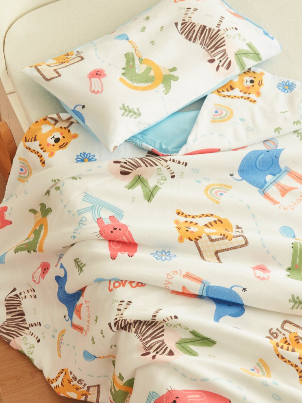 Skin Friendly Pure Cotton Kids Pillowcase Set