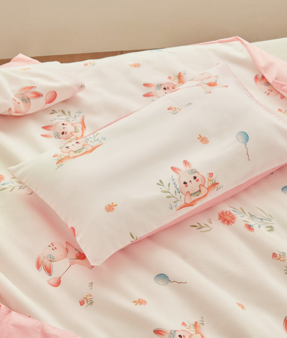 Skin Friendly Pure Cotton Kids Pillowcase Set