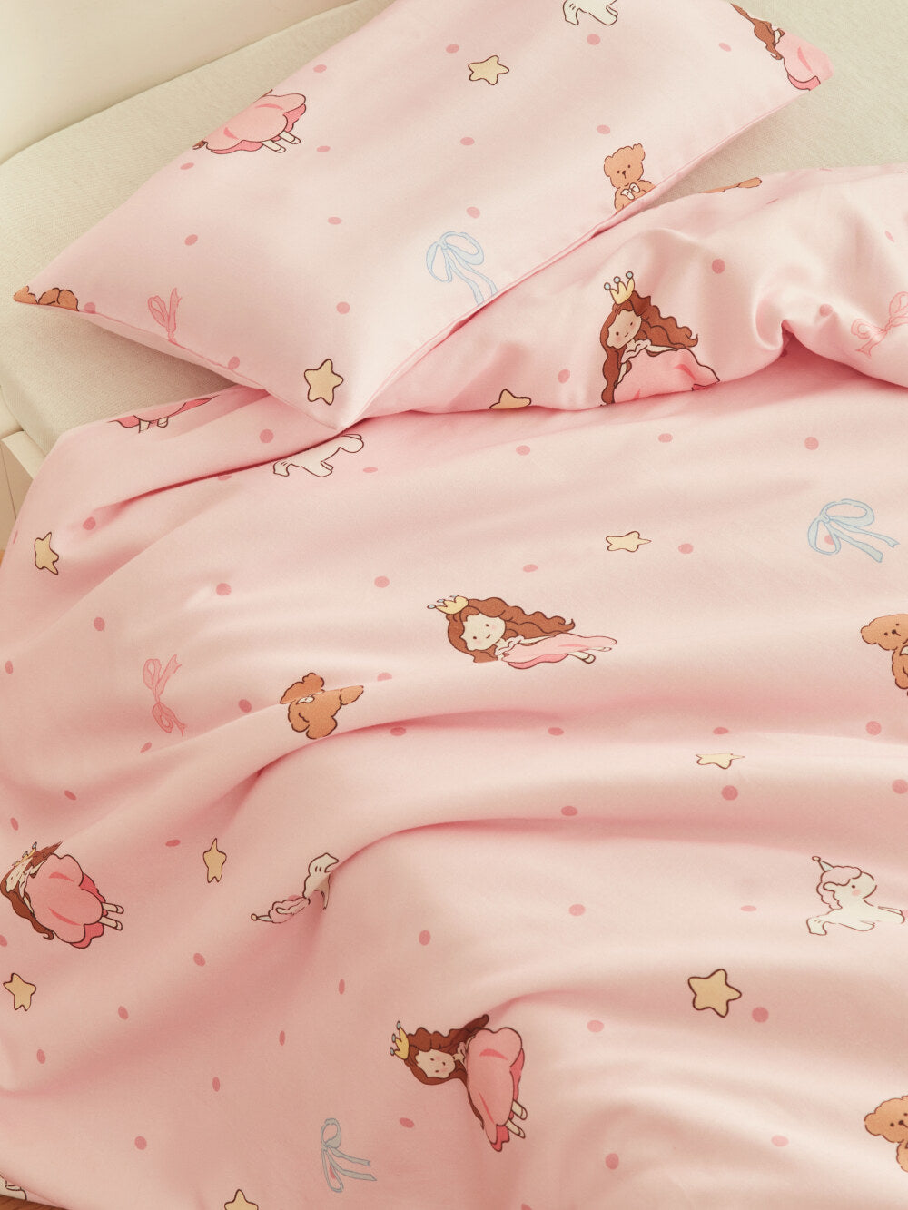 Skin Friendly Pure Cotton Kids Pillowcase Set