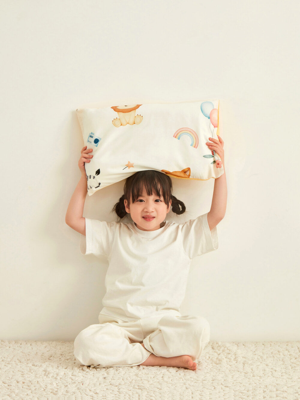 Skin Friendly Pure Cotton Kids Pillowcase Set