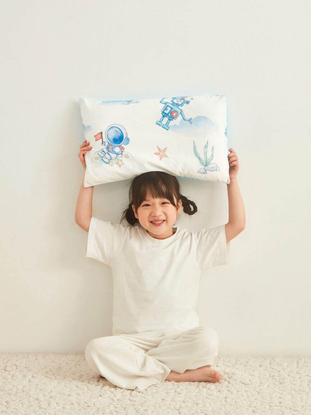Skin Friendly Pure Cotton Kids Pillowcase Set