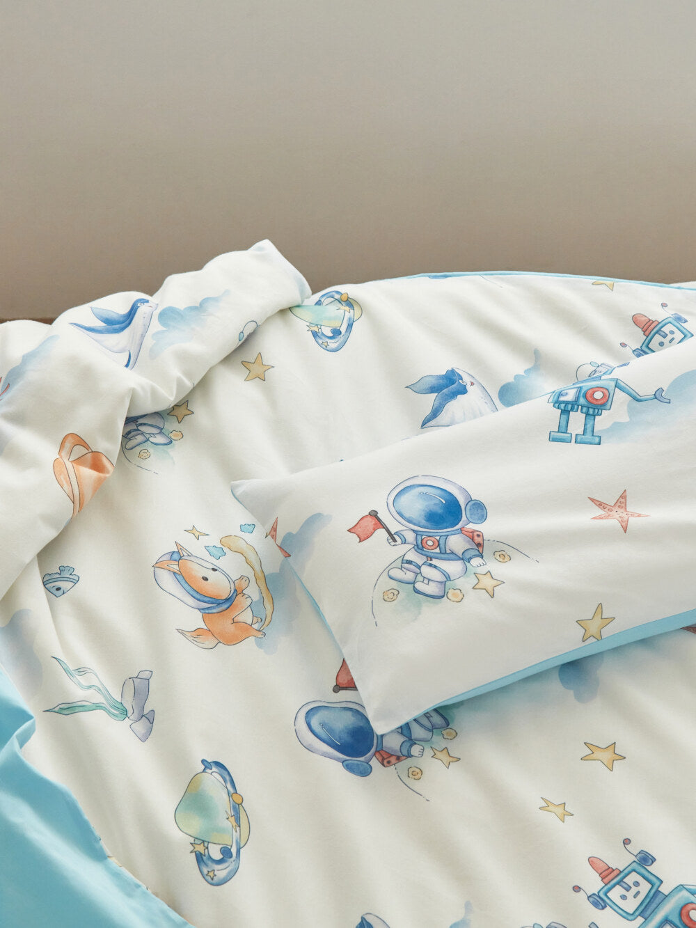 Skin Friendly Pure Cotton Kids Pillowcase Set