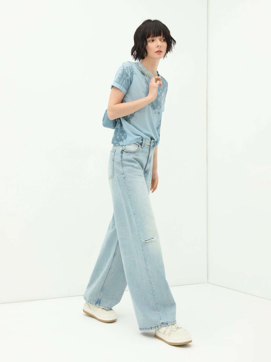 Sky Blue Skin - Friendly Short - Sleeve Tee - 0cm