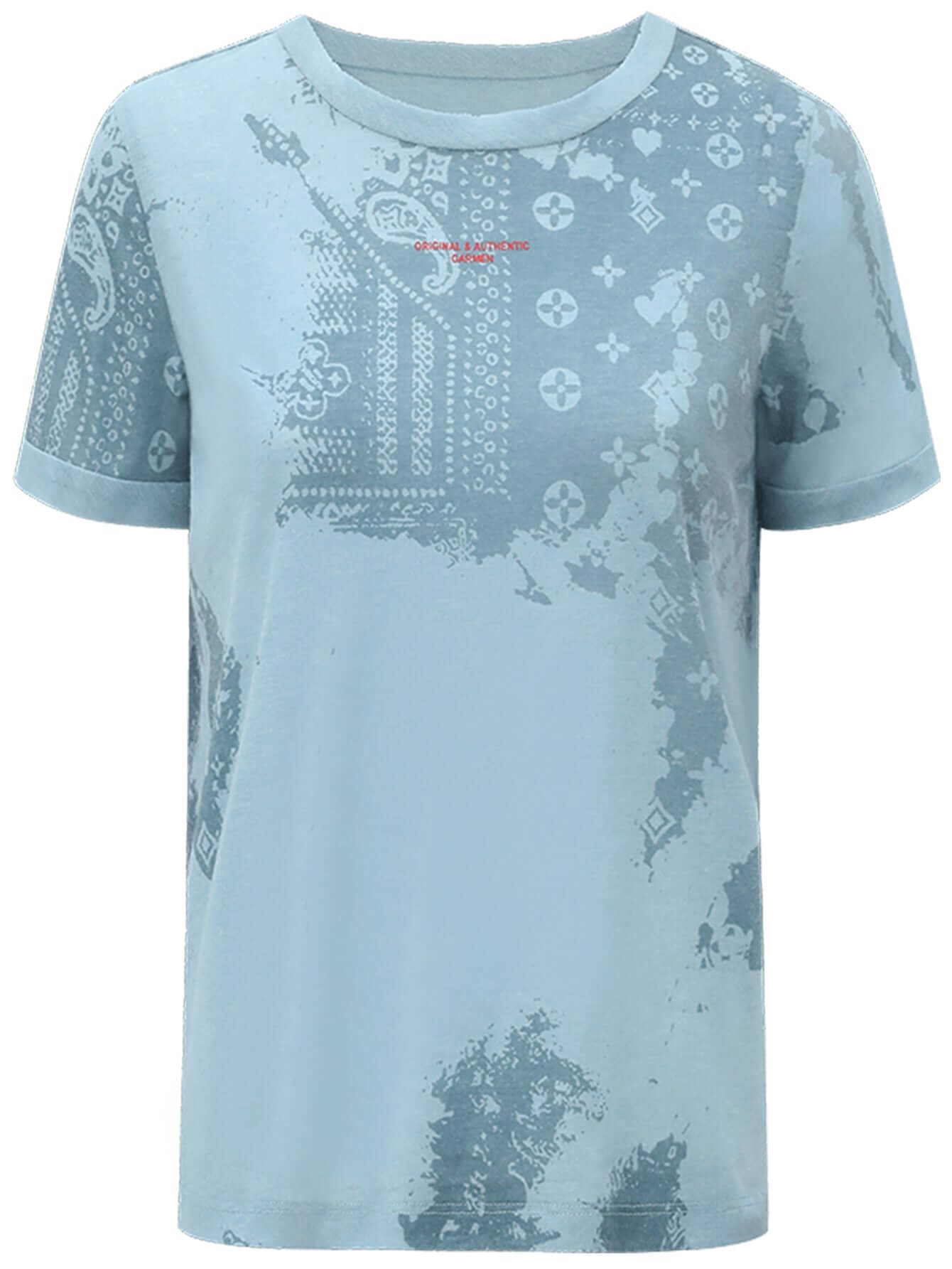 sky blue skin friendly short sleeve tee all blue 4