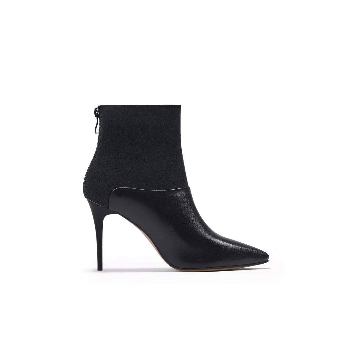 sleek black stiletto boots all black 3