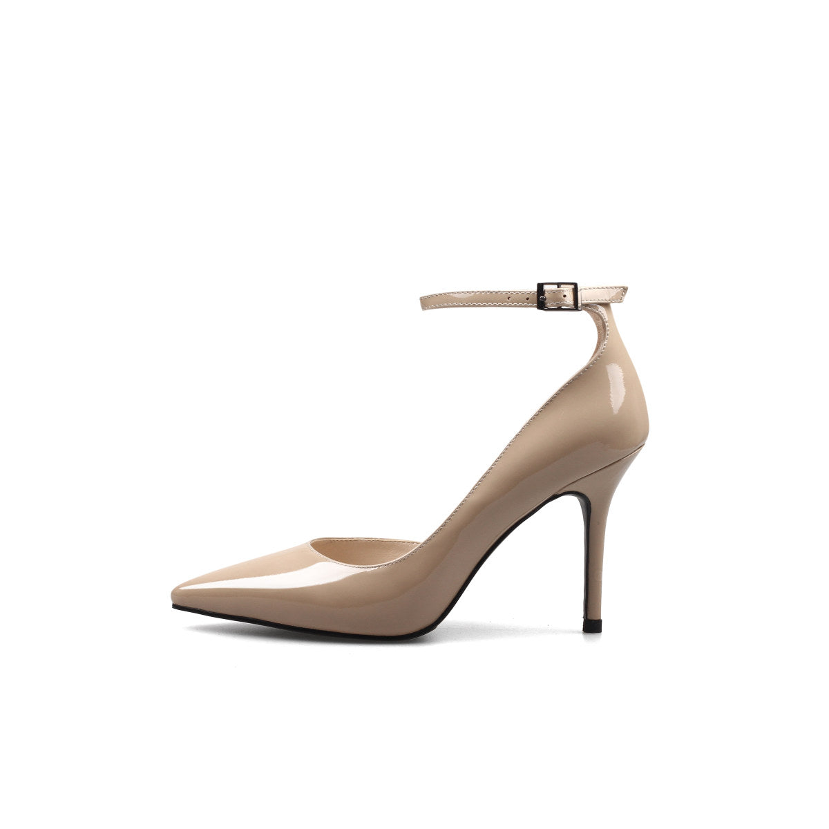 slim ankle strap pumps all nude 1