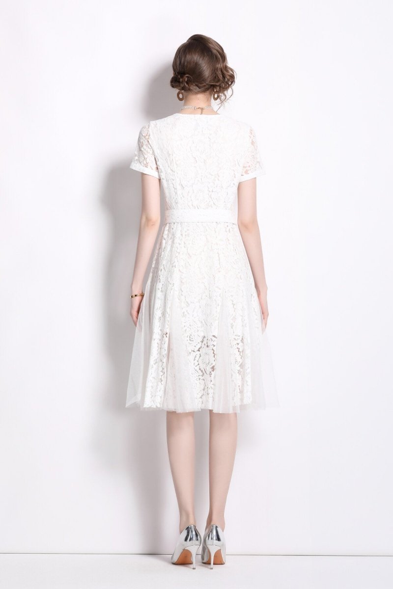 slim - fit - long - sleeve - buckle - waist - mermaid - dress_all_white_4.jpg